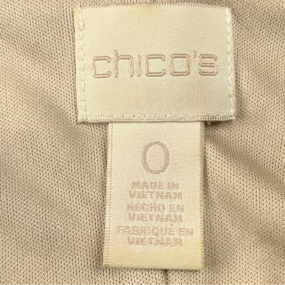 Chico's Animal Print Colorblock Midi Dress S Ruched Stretch Office Casual Travel